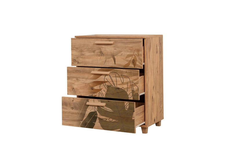 Leva Kommode 80x95 cm Brun - Hanah Home - Oppbevaring - Oppbevaringsmøbler - Kommode - Entrekommode