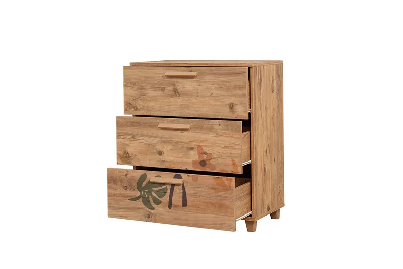 Leva Kommode 80x95 cm Brun - Hanah Home - Oppbevaring - Oppbevaringsmøbler - Kommode - Entrekommode