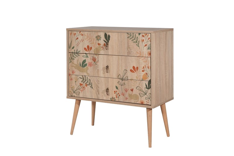 Hanah Home Bertoaria Kommode 80x89 cm Brun