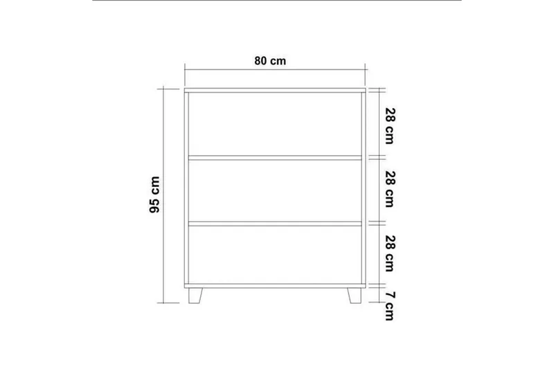 Leva Kommode 80x95 cm Brun - Hanah Home - Oppbevaring - Oppbevaringsmøbler - Kommode - Entrekommode