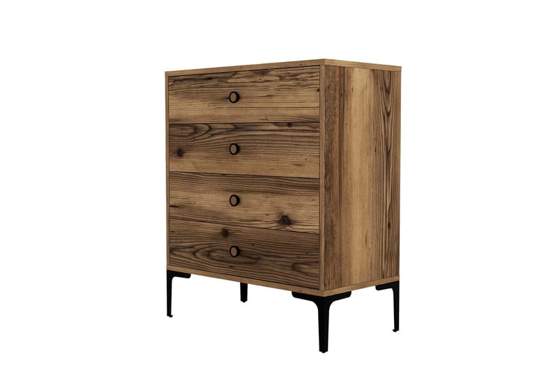 Ameias Kommode 76x90,7 cm Brun - Hanah Home - Oppbevaring - Oppbevaringsmøbler - Kommode - Entrekommode