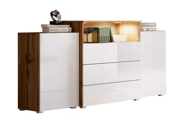 Kommode 150 cm - Hvit/Natur - Oppbevaring - Oppbevaringsmøbler - Kommode