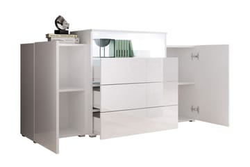 Kommode 150 cm - Hvit/Natur - Oppbevaring - Oppbevaringsmøbler - Kommode