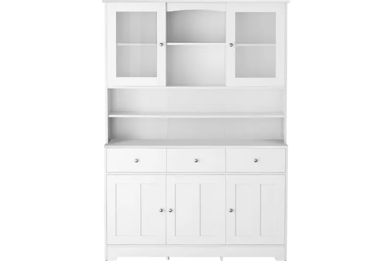 Adelynn Kommode m. Overskap - Hvit - Oppbevaring - Oppbevaringsmøbler - Kommode