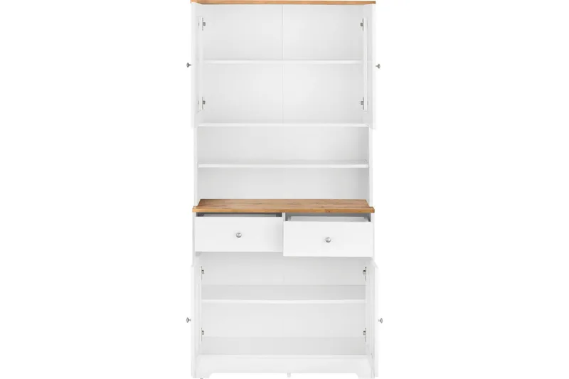 Adelynn Kommode m. Overskap - Hvit - Oppbevaring - Oppbevaringsmøbler - Kommode