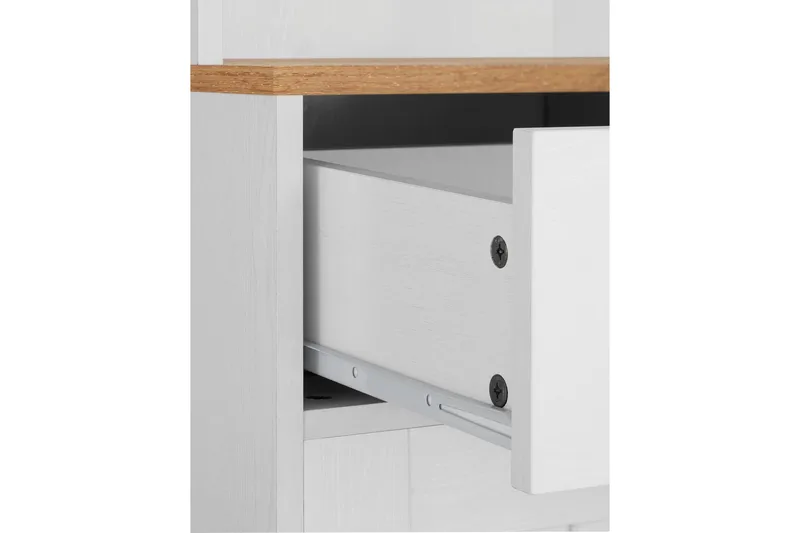 Adelynn Kommode m. Overskap - Hvit - Oppbevaring - Oppbevaringsmøbler - Kommode