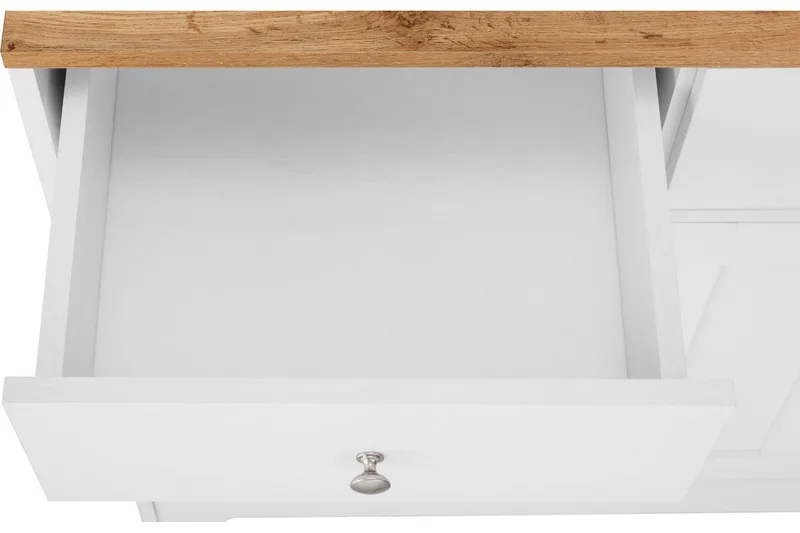 Adelynn Kommode m. Overskap - Hvit - Oppbevaring - Oppbevaringsmøbler - Kommode