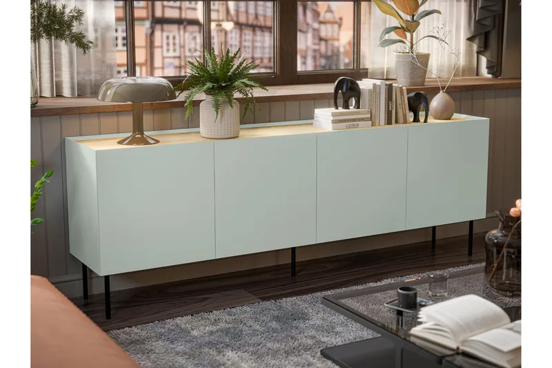 Akie Kommode 200 cm - Grønn - Oppbevaring - Oppbevaringsmøbler - Kommode