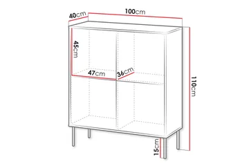Akiko Kommode 100 cm - Beige - Oppbevaring - Oppbevaringsmøbler - Kommode - Entrekommode