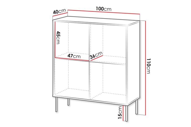 Akiko Kommode 100 cm - Beige - Oppbevaring - Oppbevaringsmøbler - Kommode - Entrekommode