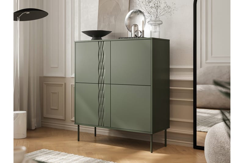 Akiko Kommode 100 cm - Grønn - Oppbevaring - Oppbevaringsmøbler - Kommode - Entrekommode