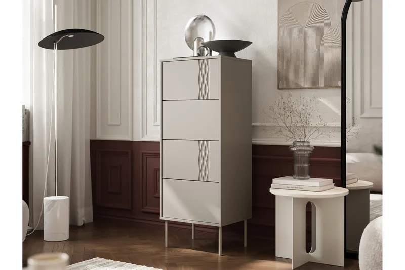 Akiko Kommode 50 cm - Beige - Oppbevaring - Oppbevaringsmøbler - Kommode - Entrekommode