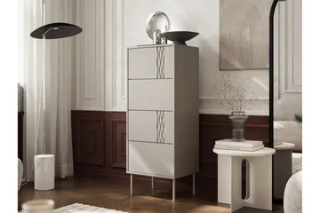 Akiko Kommode 50 cm - Beige - Oppbevaring - Oppbevaringsmøbler - Kommode - Entrekommode