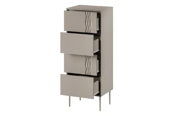 Akiko Kommode 50 cm - Beige - Oppbevaring - Oppbevaringsmøbler - Kommode - Entrekommode