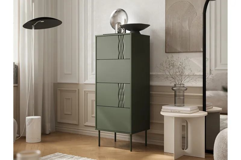 Akiko Kommode 50 cm - Grønn - Oppbevaring - Oppbevaringsmøbler - Kommode - Entrekommode