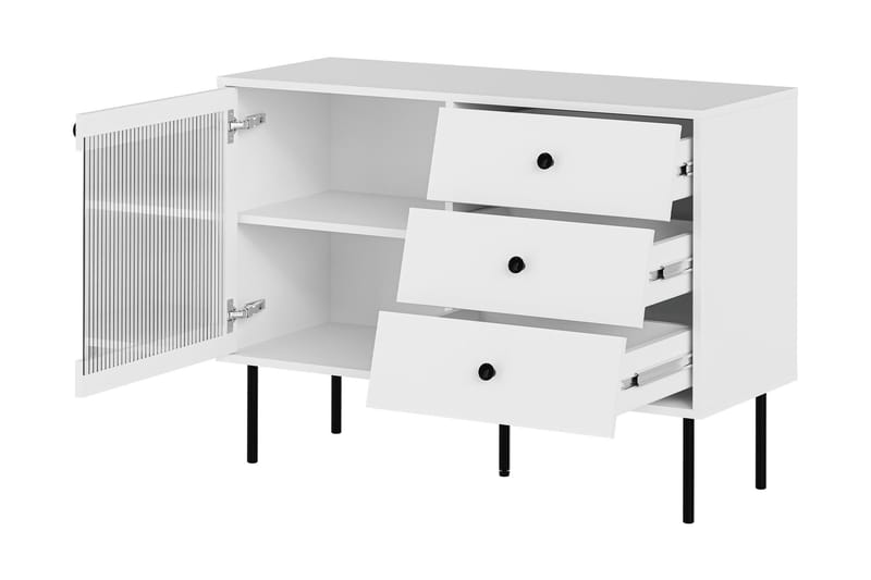 Akilesh Kommode 102 cm - Hvit - Oppbevaring - Oppbevaringsmøbler - Kommode