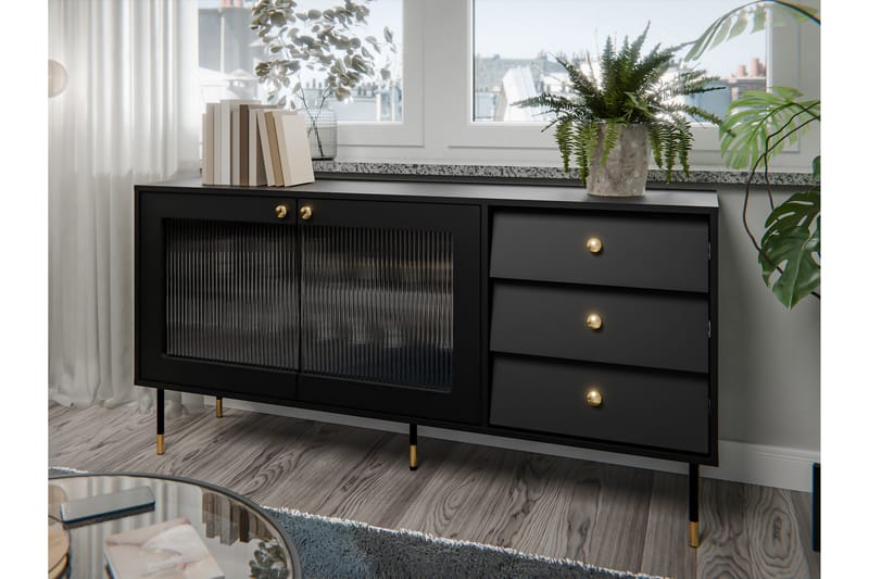 Akilesh Kommode 150 cm - Svart - Oppbevaring - Oppbevaringsmøbler - Kommode