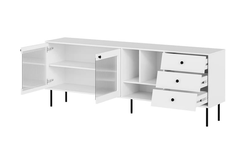 Akilesh Kommode 200 cm - Hvit - Oppbevaring - Oppbevaringsmøbler - Kommode