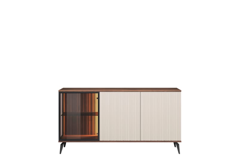 Akinari Kommode 154 cm - Brun / Beige - Oppbevaring - Oppbevaringsmøbler - Kommode