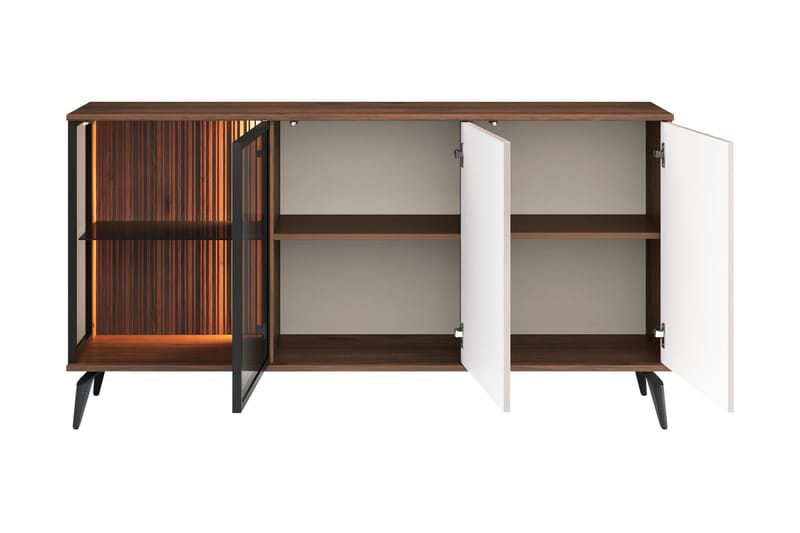 Akinari Kommode 154 cm - Brun / Beige - Oppbevaring - Oppbevaringsmøbler - Kommode