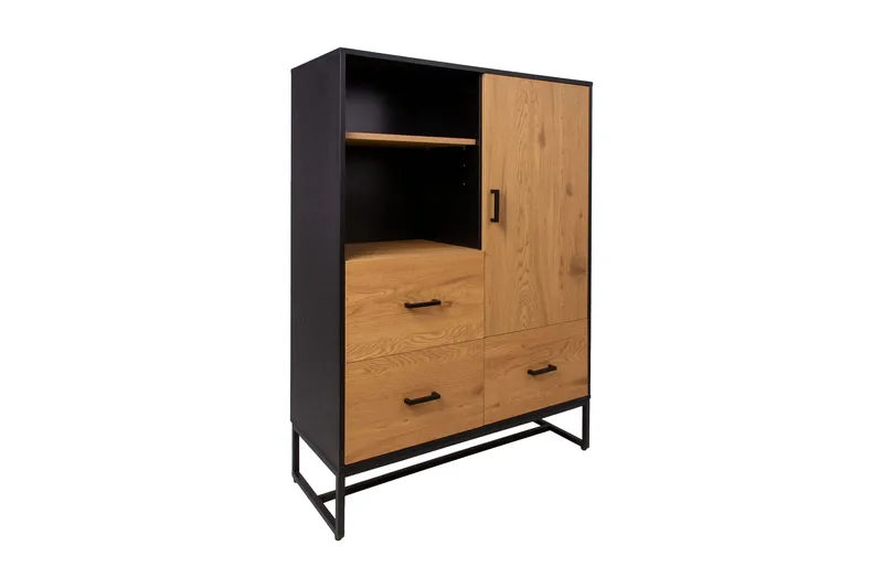 Amsterdam Kommode Eik/Svart, undefined