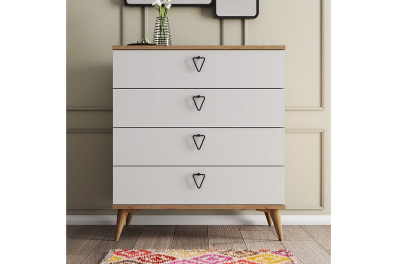 Andifli Kommode 80x90,8 cm - Brun - Oppbevaring - Oppbevaringsmøbler - Kommode - Entrekommode