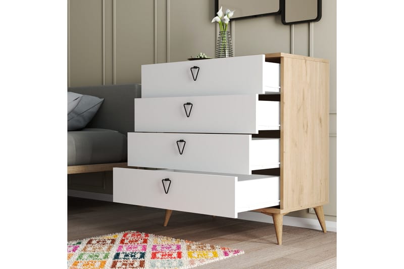 Andifli Kommode 80x90,8 cm - Brun - Oppbevaring - Oppbevaringsmøbler - Kommode - Entrekommode