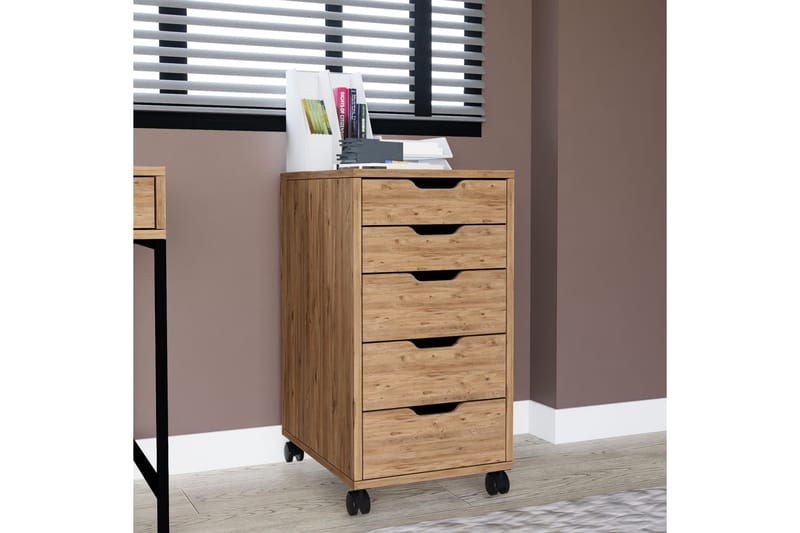 Atlas Kommode 40 cm - Brun - Oppbevaring - Oppbevaringsmøbler - Kommode - Skuffeseksjon