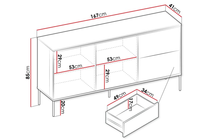 Basici Agency - Brun - Oppbevaring - Oppbevaringsmøbler - Kommode