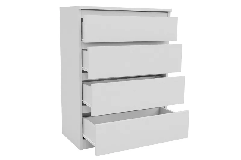 Basildon Kommode 70x40x97 cm - Hvit - Oppbevaring - Oppbevaringsmøbler - Kommode - Entrekommode