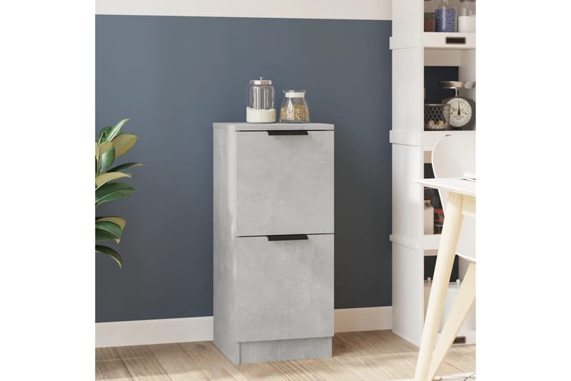 beBasic Skjenk betonggrå 30x30x70 cm konstruert tre - GrÃ¥ - Oppbevaring - Oppbevaringsmøbler - Kommode - Entrekommode