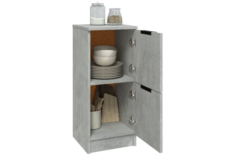 beBasic Skjenk betonggrå 30x30x70 cm konstruert tre - GrÃ¥ - Oppbevaring - Oppbevaringsmøbler - Kommode - Entrekommode