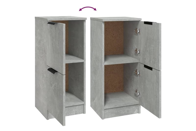 beBasic Skjenk betonggrå 30x30x70 cm konstruert tre - GrÃ¥ - Oppbevaring - Oppbevaringsmøbler - Kommode - Entrekommode