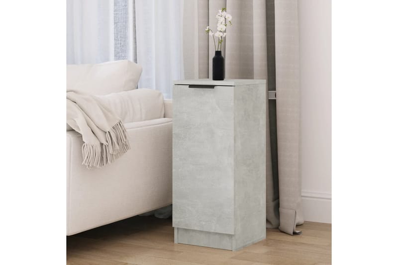 beBasic Skjenk betonggrå 30x30x70 cm konstruert tre - GrÃ¥ - Oppbevaring - Oppbevaringsmøbler - Kommode - Entrekommode