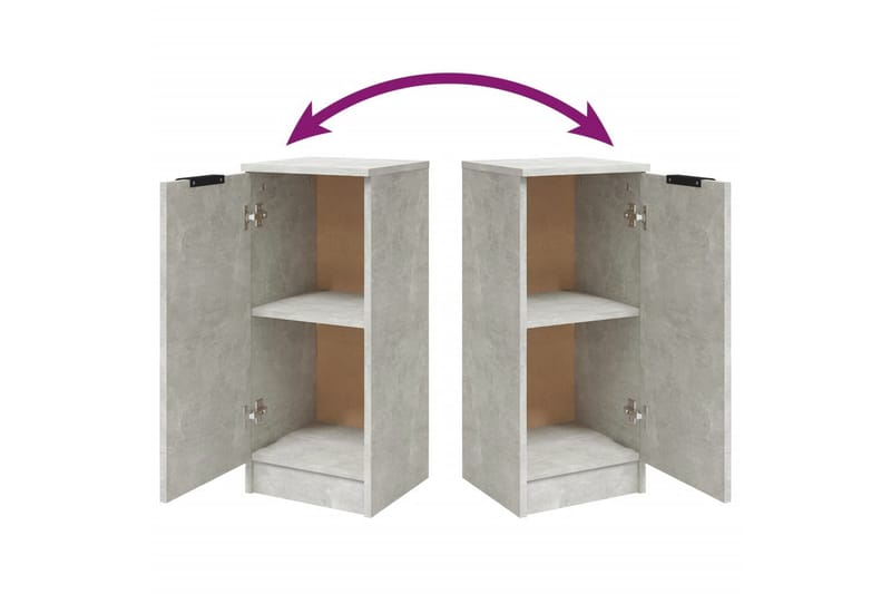 beBasic Skjenk betonggrå 30x30x70 cm konstruert tre - GrÃ¥ - Oppbevaring - Oppbevaringsmøbler - Kommode - Entrekommode