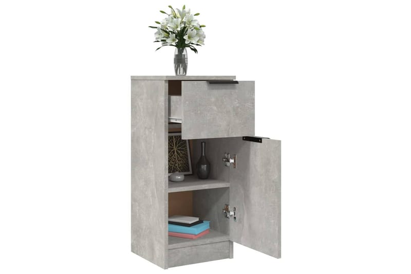 beBasic Skjenk betonggrå 30x30x70 cm konstruert tre - GrÃ¥ - Oppbevaring - Oppbevaringsmøbler - Kommode - Entrekommode