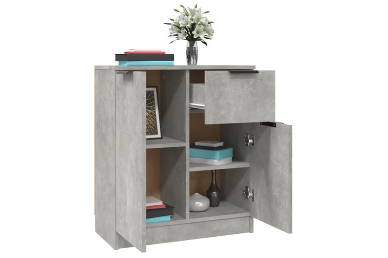 beBasic Skjenk betonggrå 60x30x70 cm konstruert tre - GrÃ¥ - Oppbevaring - Oppbevaringsmøbler - Kommode - Entrekommode