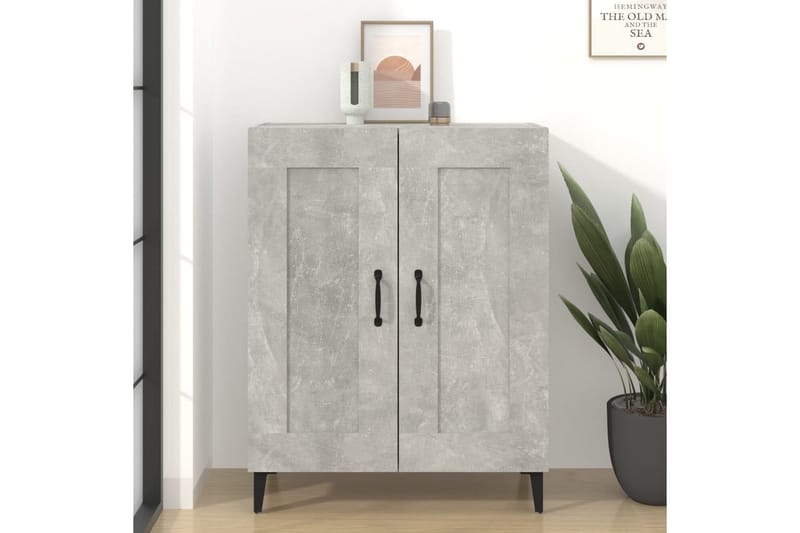 beBasic Skjenk betonggrå 69,5x34x90 cm konstruert tre - GrÃ¥ - Oppbevaring - Oppbevaringsmøbler - Kommode - Entrekommode
