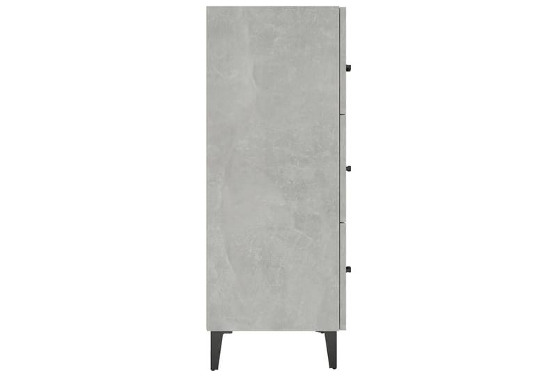 beBasic Skjenk betonggrå 69,5x34x90 cm konstruert tre - GrÃ¥ - Oppbevaring - Oppbevaringsmøbler - Kommode - Entrekommode