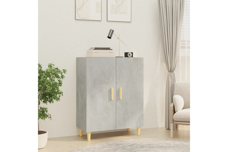 beBasic Skjenk betonggrå 70x34x90 cm konstruert tre - GrÃ¥ - Oppbevaring - Oppbevaringsmøbler - Kommode - Entrekommode