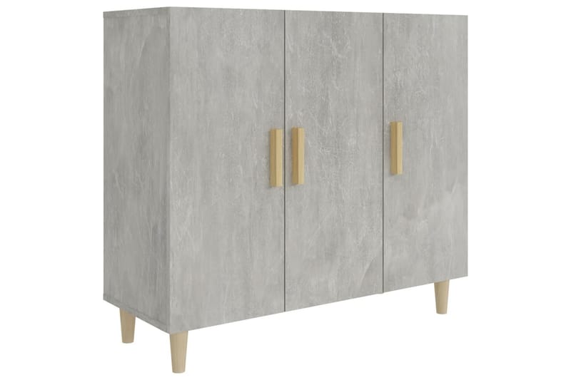 beBasic Skjenk betonggrå 90x34x80 cm konstruert tre - GrÃ¥ - Oppbevaring - Oppbevaringsmøbler - Kommode - Entrekommode