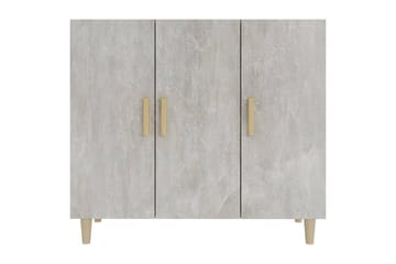 beBasic Skjenk betonggrå 90x34x80 cm konstruert tre - GrÃ¥ - Oppbevaring - Oppbevaringsmøbler - Kommode - Entrekommode
