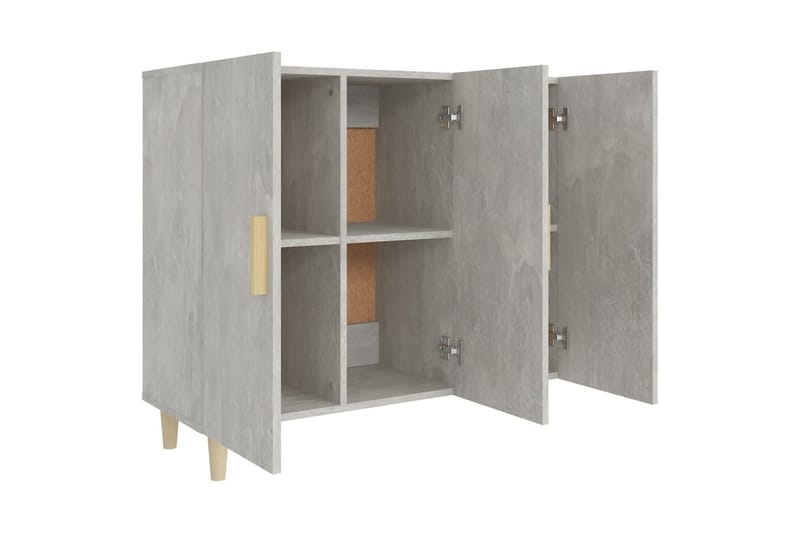 beBasic Skjenk betonggrå 90x34x80 cm konstruert tre - GrÃ¥ - Oppbevaring - Oppbevaringsmøbler - Kommode - Entrekommode