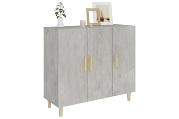 beBasic Skjenk betonggrå 90x34x80 cm konstruert tre - GrÃ¥ - Oppbevaring - Oppbevaringsmøbler - Kommode - Entrekommode