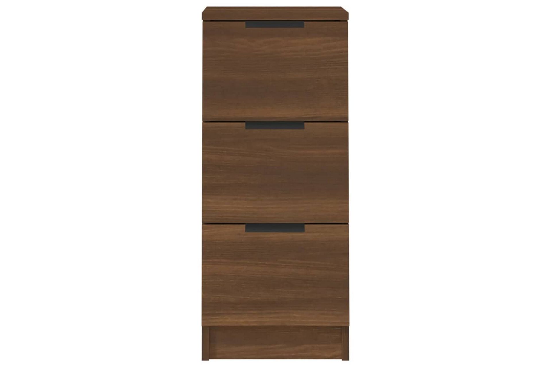 beBasic Skjenk brun eik 30x30x70 cm konstruert tre - Brun - Oppbevaring - Oppbevaringsmøbler - Kommode - Entrekommode