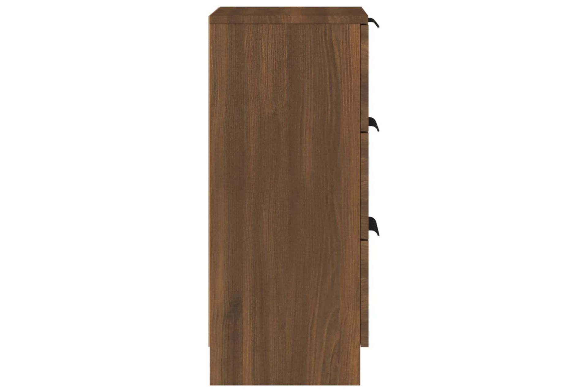 beBasic Skjenk brun eik 30x30x70 cm konstruert tre - Brun - Oppbevaring - Oppbevaringsmøbler - Kommode - Entrekommode