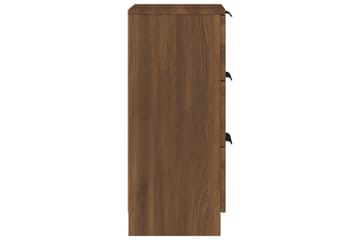 beBasic Skjenk brun eik 30x30x70 cm konstruert tre - Brun - Oppbevaring - Oppbevaringsmøbler - Kommode - Entrekommode