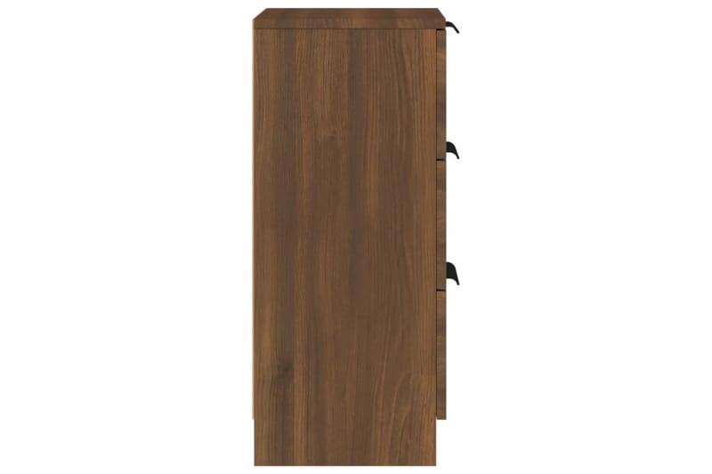 beBasic Skjenk brun eik 30x30x70 cm konstruert tre - Brun - Oppbevaring - Oppbevaringsmøbler - Kommode - Entrekommode