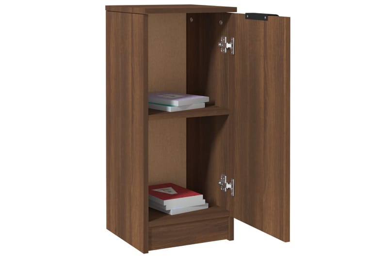 beBasic Skjenk brun eik 30x30x70 cm konstruert tre - Brun - Oppbevaring - Oppbevaringsmøbler - Kommode - Entrekommode