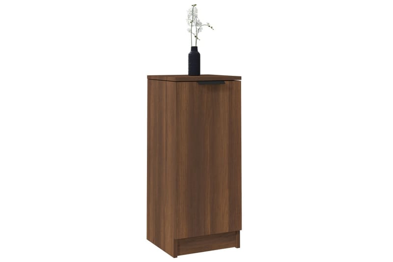 beBasic Skjenk brun eik 30x30x70 cm konstruert tre - Brun - Oppbevaring - Oppbevaringsmøbler - Kommode - Entrekommode